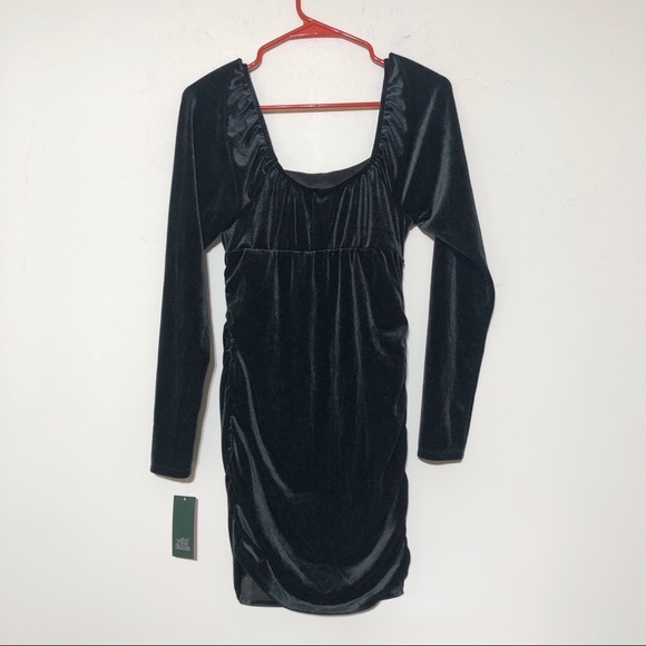 NWT Wild Fable Velvet Bodycon Dress - Picture 5 of 11